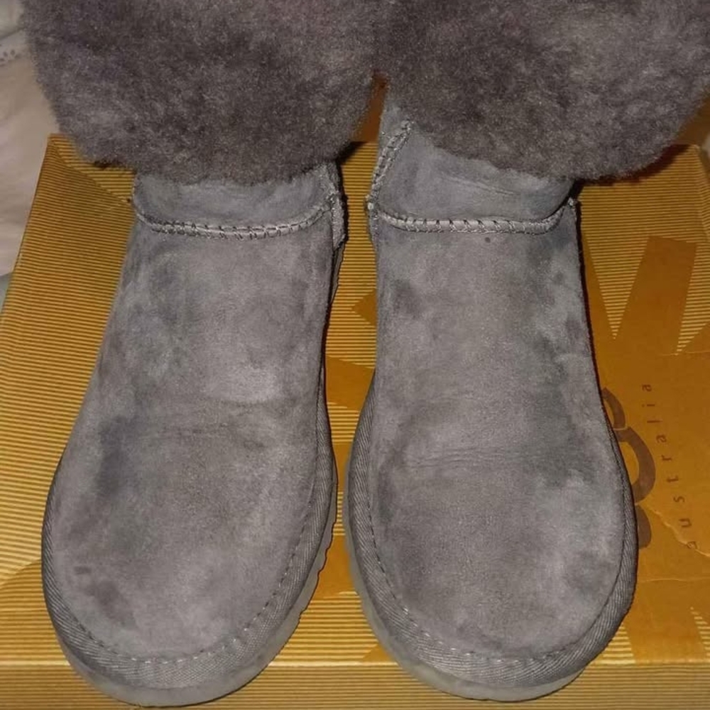 UGG Gray Suede Boots.